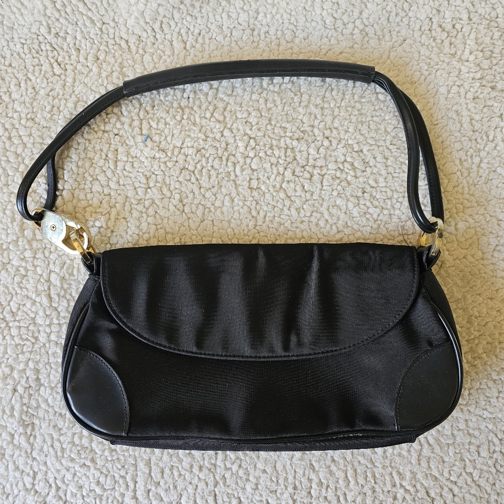 Mondani black nylon shoulder bag
